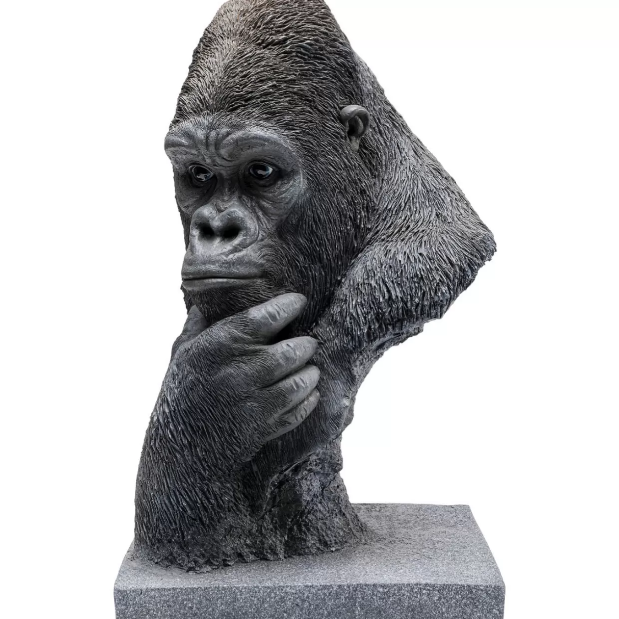 Testa di Gorilla Pensieroso - Scultura Decorativa Contemporanea per Interni | Idee Regalo Originali KARE Design

(：，