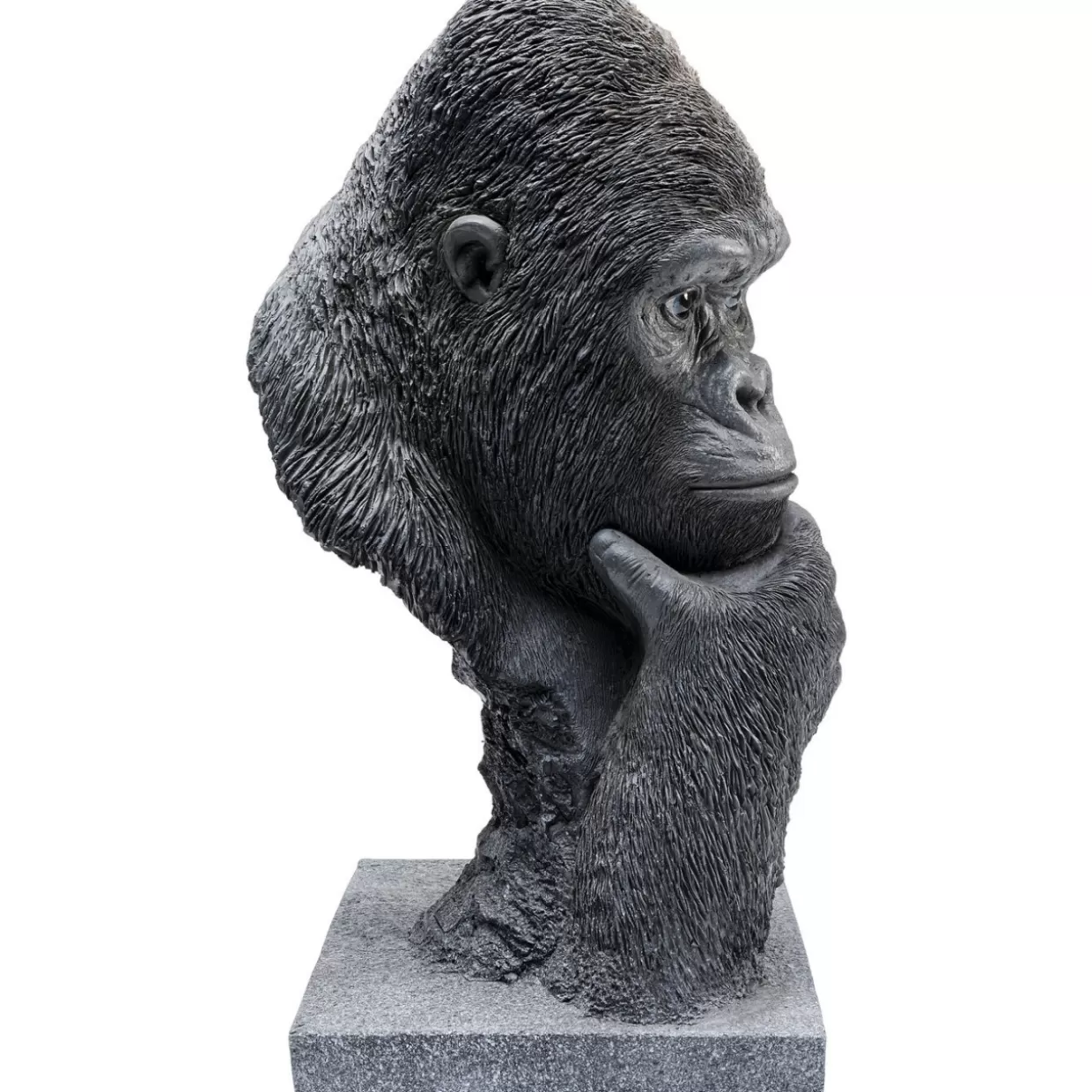 Testa di Gorilla Pensieroso - Scultura Decorativa Contemporanea per Interni | Idee Regalo Originali KARE Design

(：，