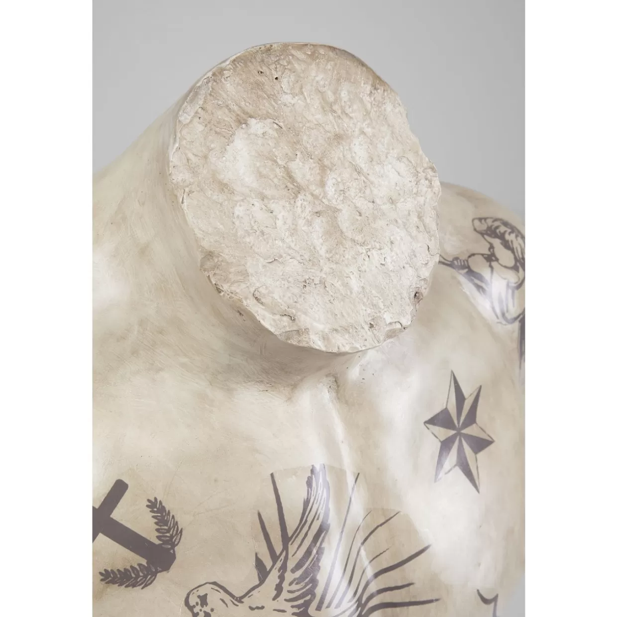 KARE Design - Scultura Decorativa Torso con Tatuaggio Artistico per Interni Moderni | Idea Regalo Originale per Appassionati di Arredamento
