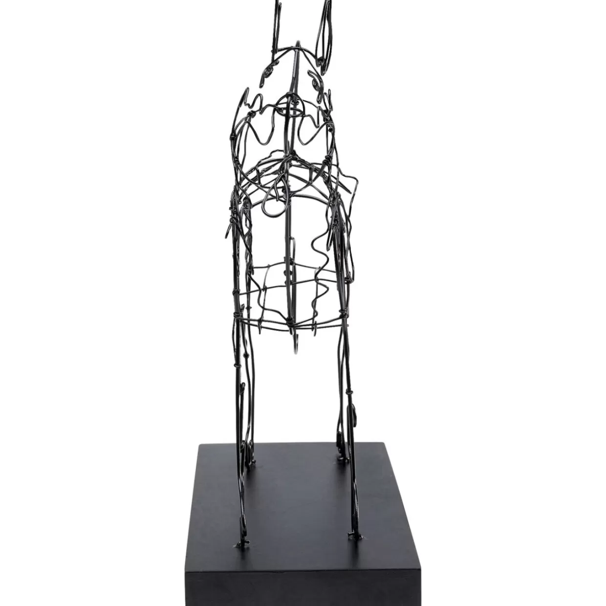 KARE Design - Scultura Moderna Cane Attacco in Filo Metallico 36 cm per Arredamento e Idee Regalo