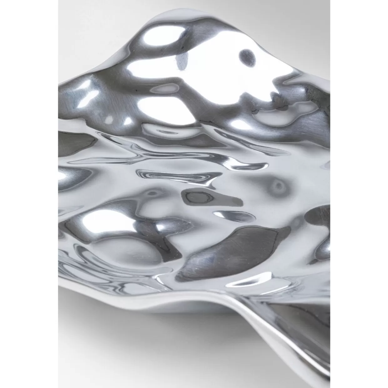 KARE Design - Ciotola Decorativa in Giada con Rifiniture Argentate, Diametro 31cm x Altezza 29cm - Complemento d'Arte per Tavoli e Mensole