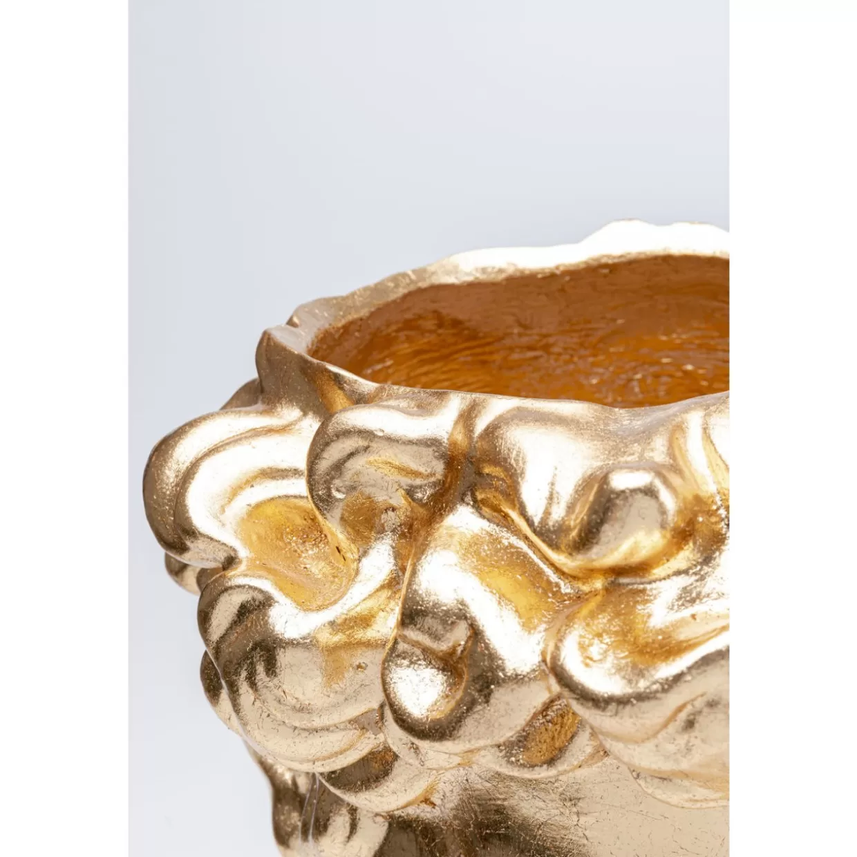KARE Design - Vaso Decorativo David Dorato per Organizzazione Casa con Stile 

(: ，