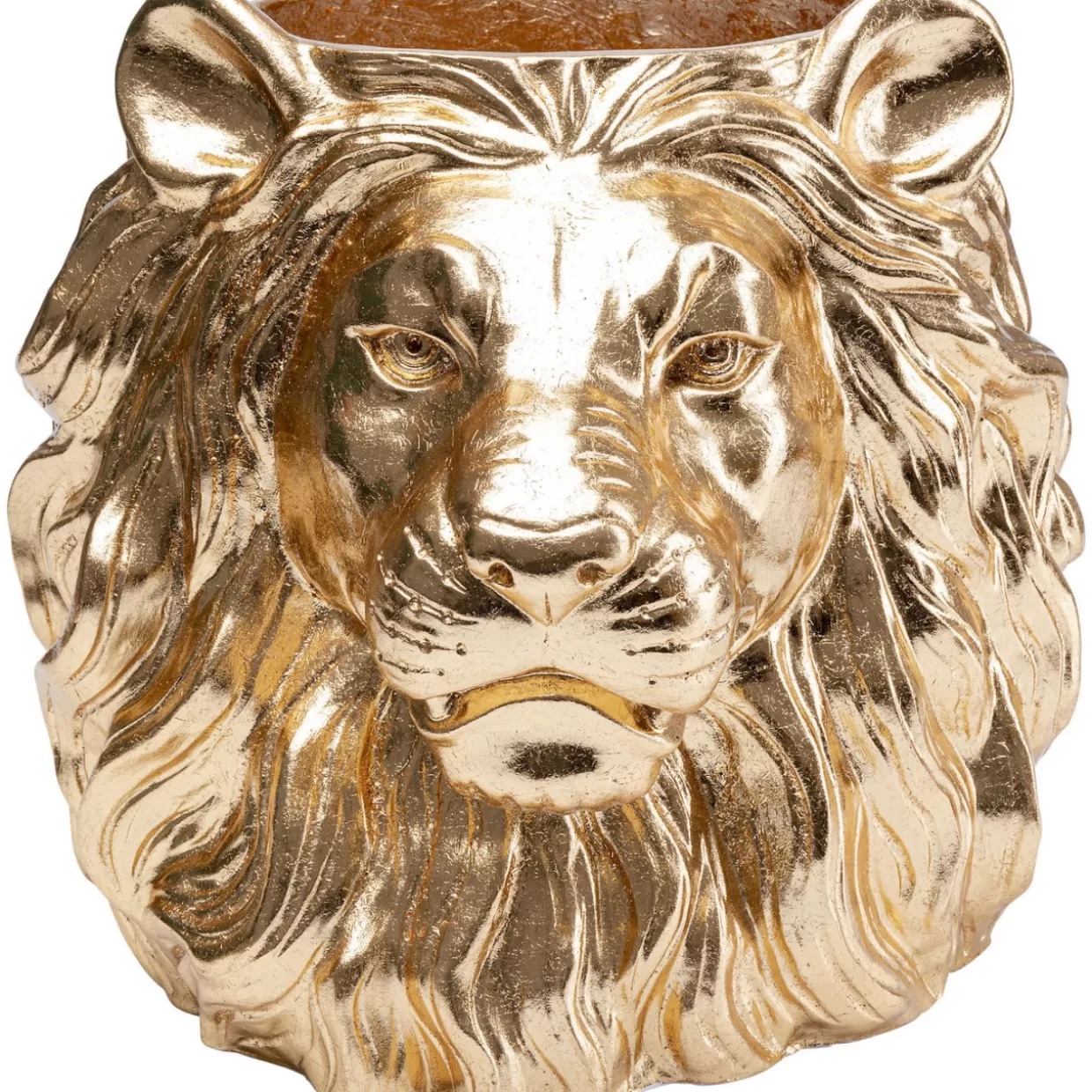 Vasi Decorativi KARE Design - Portavasi Elegante a Forma di Leone Dorato per Organizzazione Casa con Stile Moderno