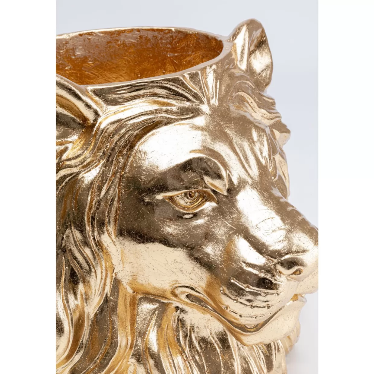 Vasi Decorativi KARE Design - Portavasi Elegante a Forma di Leone Dorato per Organizzazione Casa con Stile Moderno