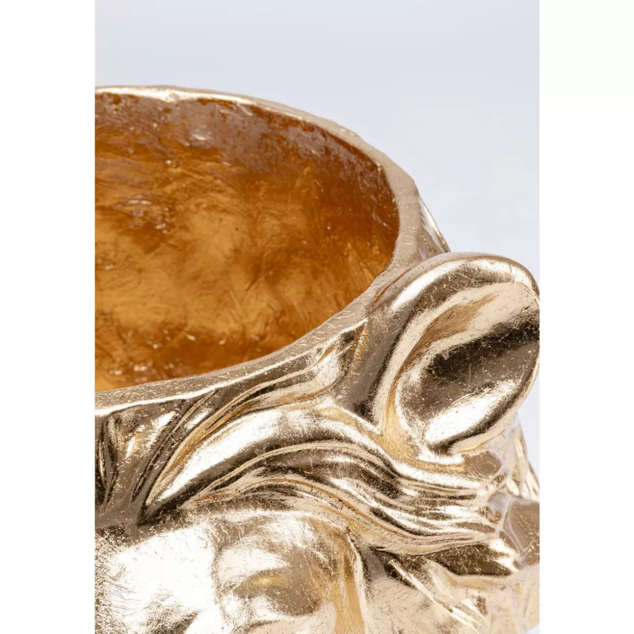 Vasi Decorativi KARE Design - Portavasi Elegante a Forma di Leone Dorato per Organizzazione Casa con Stile Moderno
