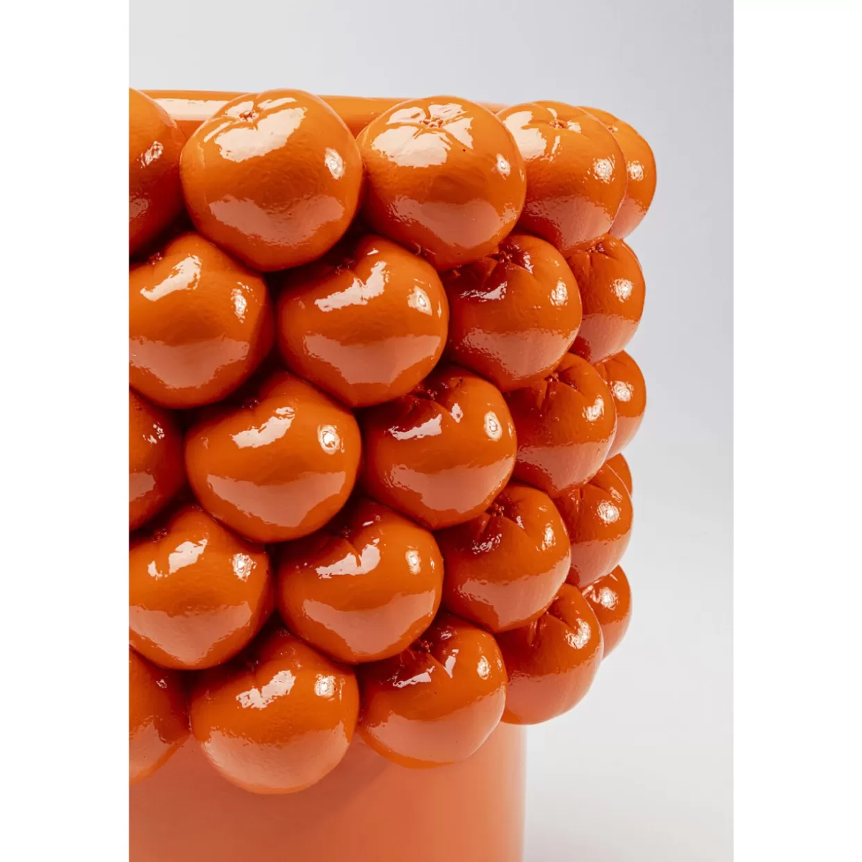 Vaso decorativo KARE Design in stile moderno - Ideale per organizzare e decorare, colore Succo d'arancia, 33 cm
