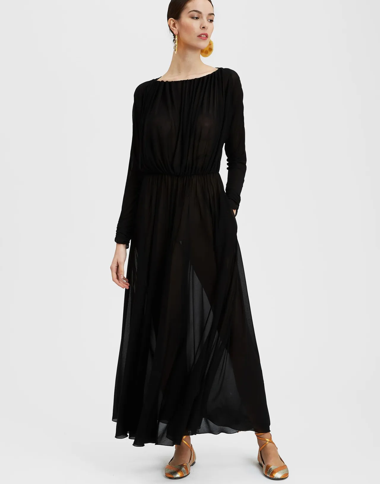 Abito Demeter in Garza Jersey - Nero Elegante by La DoubleJ | Nuova Collezione
