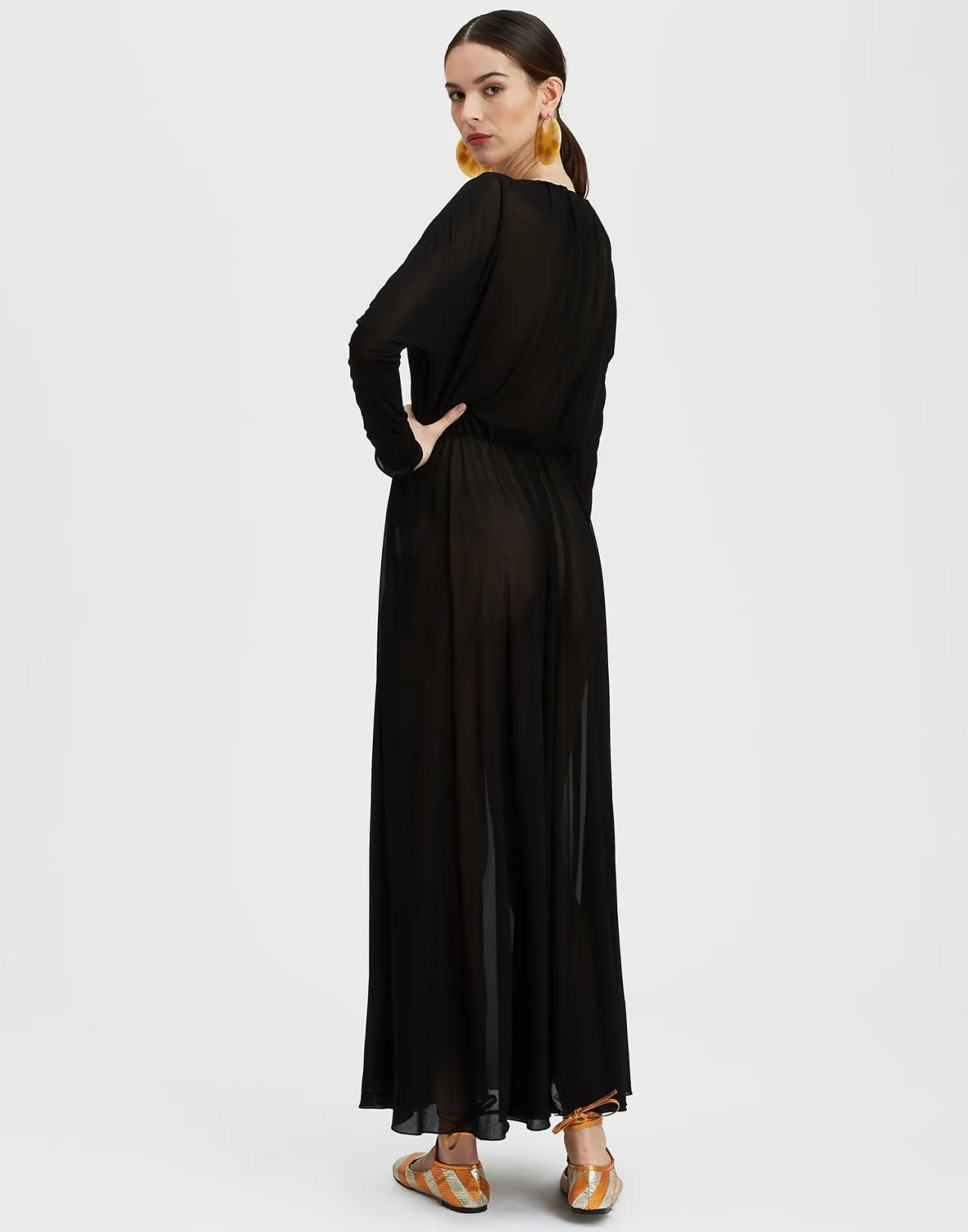 Abito Demeter in Garza Jersey - Nero Elegante by La DoubleJ | Nuova Collezione