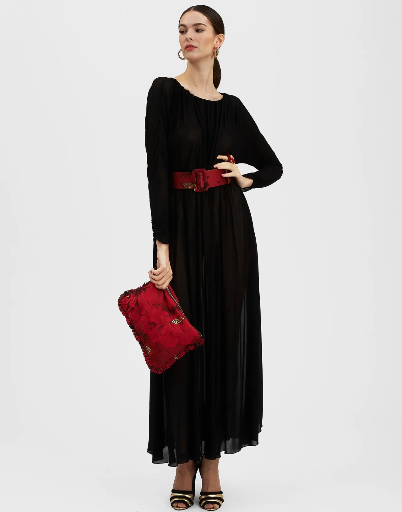 Abito Demeter in Garza Jersey - Nero Elegante by La DoubleJ | Nuova Collezione