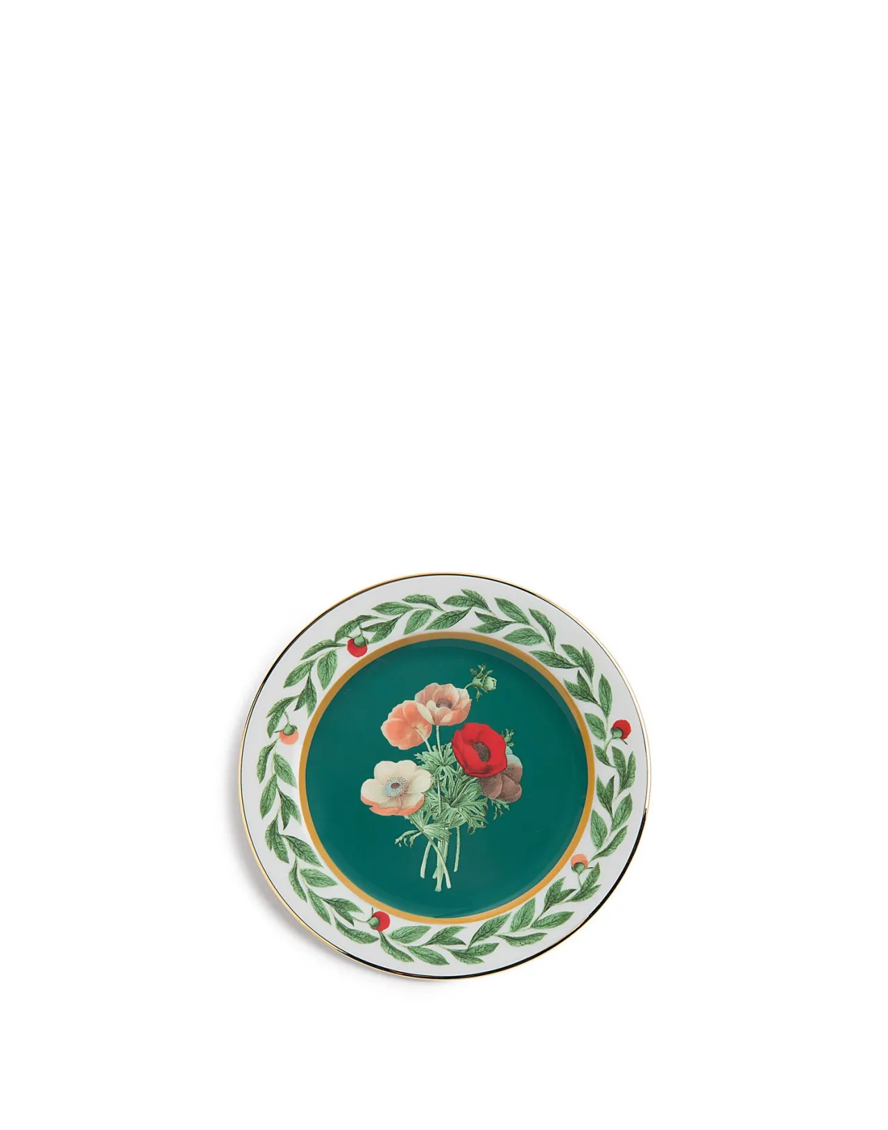 Set Esclusivo La DoubleJ: Coppia di Piattini da Dessert Posie con Decorazioni Botaniche - Ideali per Tavole Impeccabili
