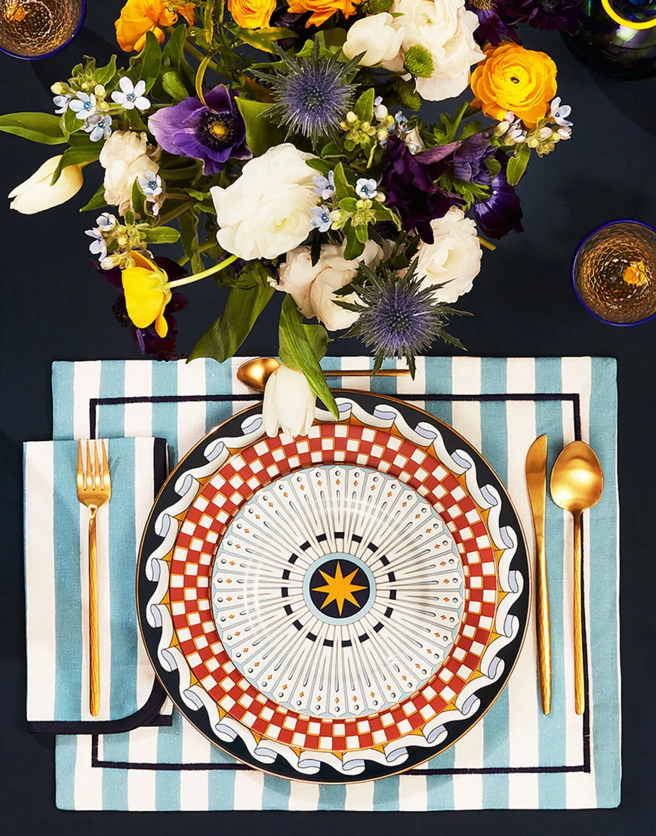 Coppia Elegante di Piatti da Dolce La DoubleJ - Porcellana Blu Cielo Feria (Offerta Temporanea)
