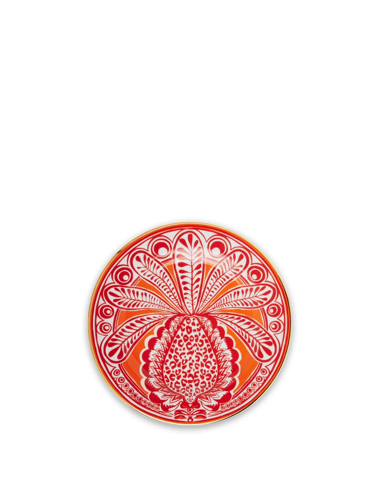 Set Esclusivo da 6 Piatti Dessert La DoubleJ - Fantasia Tropicale con Ananas in Porcellana Italiana, Stampati a Mano per Tavole Imbandite con Stile, Ideali per Dolci e Occasioni Speciali - Collezione Limited Edition