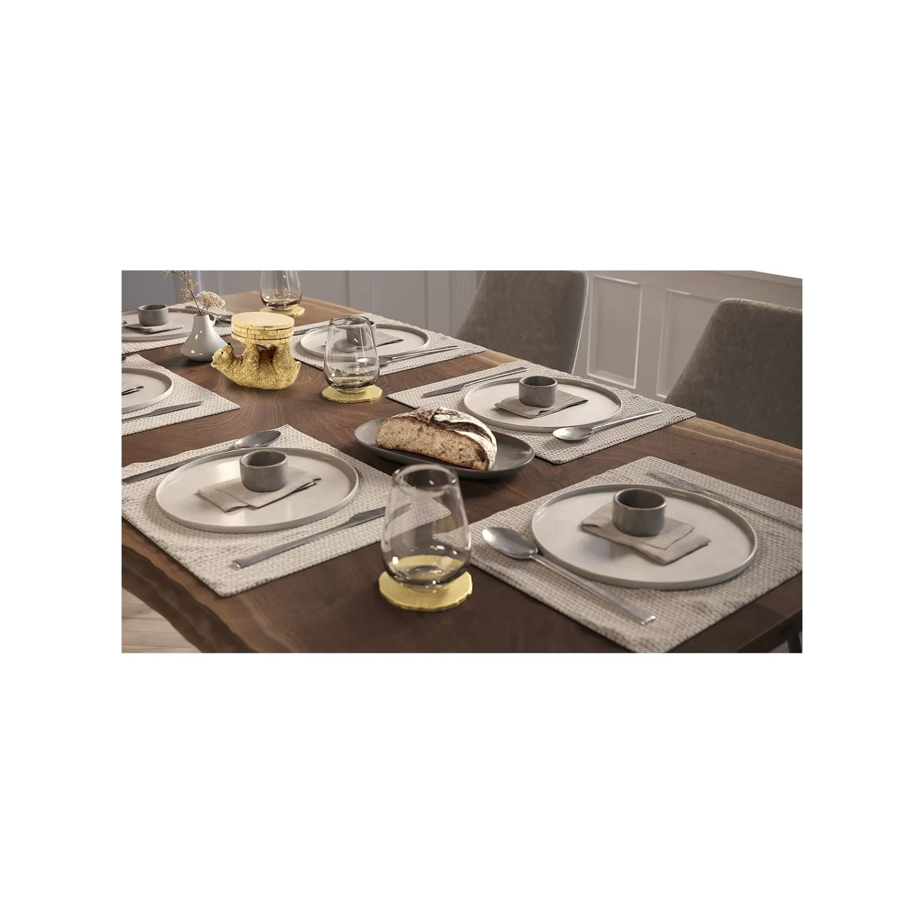 Outlet Dessous De Verre Ours Doré Set De 4   Vaisselle