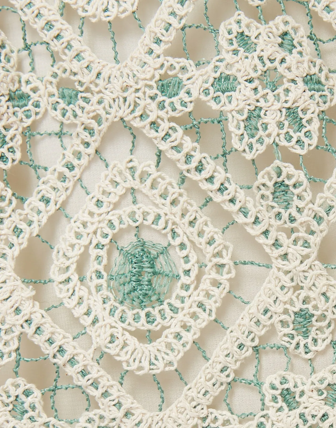 Gonna con Coulisse La DoubleJ in Macramè - Tonalità Crema Acqua, Stile Boho Chic e Prezzo Conveniente