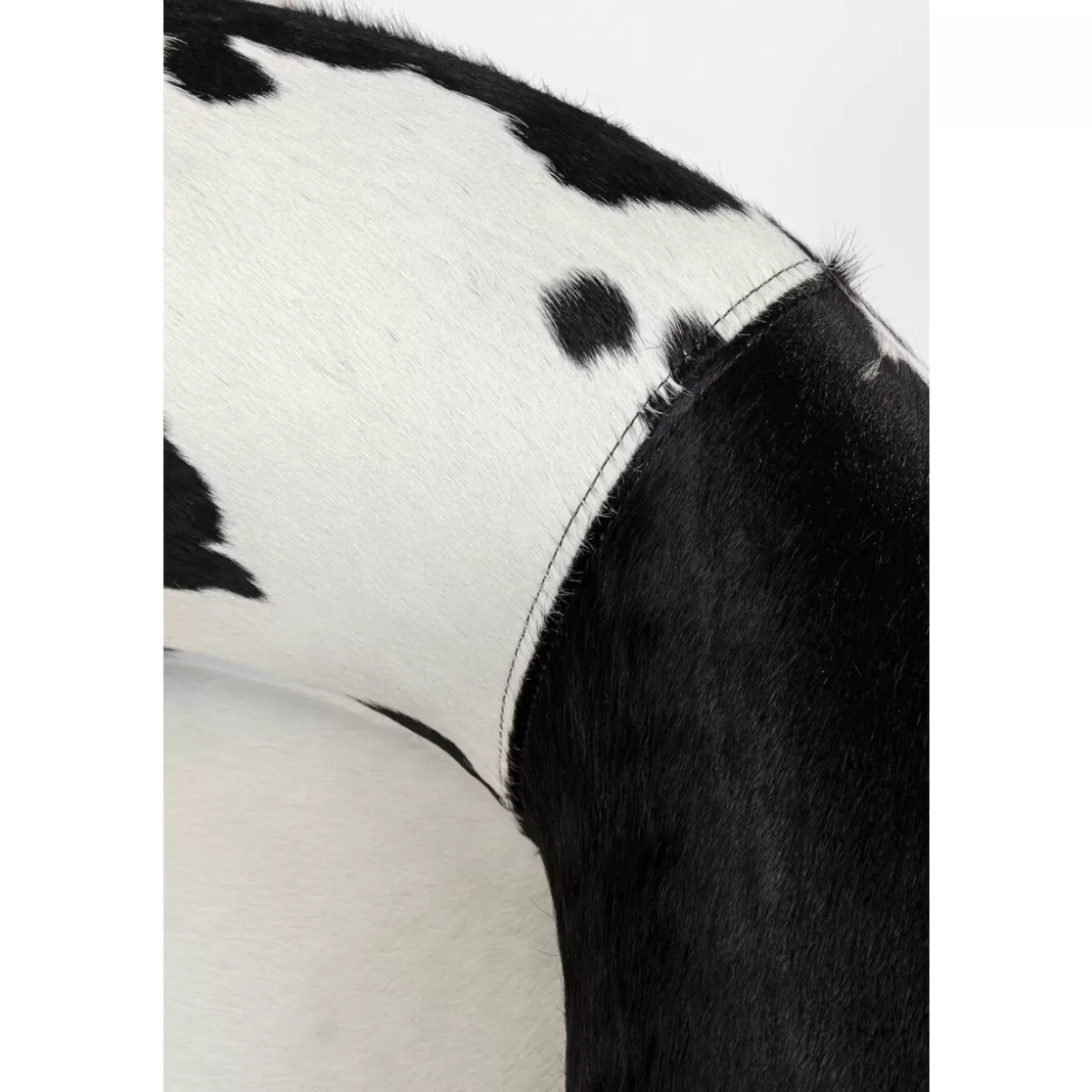 KARE Design Poltrona Girevole Maye Cow - Design Moderno con Stampa Zebrata, Comodità Avvolgente e Dettagli Artistici per Soggiorno Chic