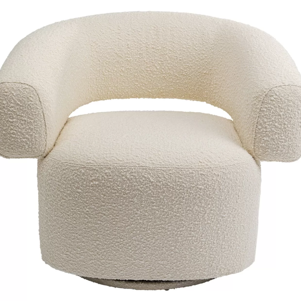 Poltrona Girevole Maye Crema - Design Contemporaneo e Confortevole by KARE 

（：，
