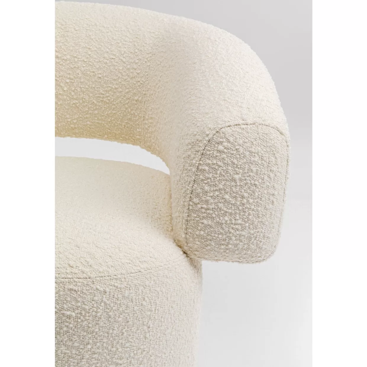 Poltrona Girevole Maye Crema - Design Contemporaneo e Confortevole by KARE 

（：，