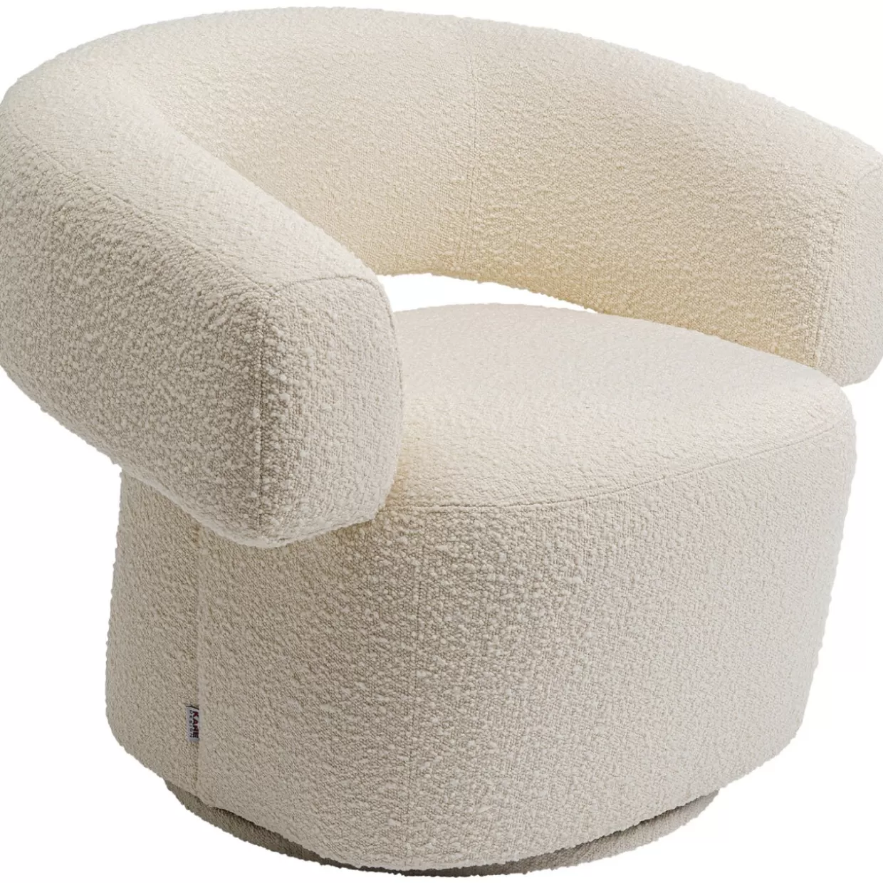 Poltrona Girevole Maye Crema - Design Contemporaneo e Confortevole by KARE 

（：，