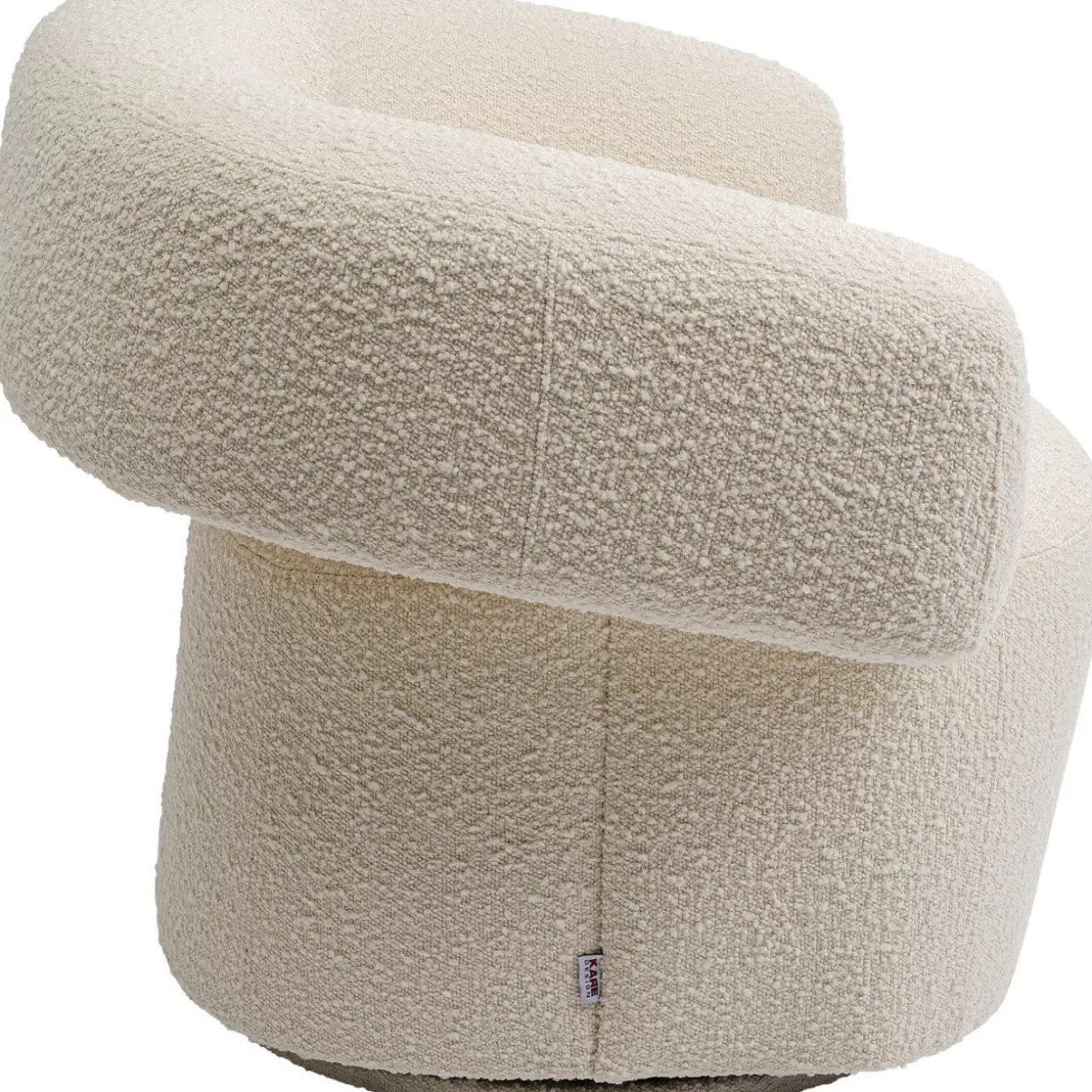 Poltrona Girevole Maye Crema - Design Contemporaneo e Confortevole by KARE 

（：，