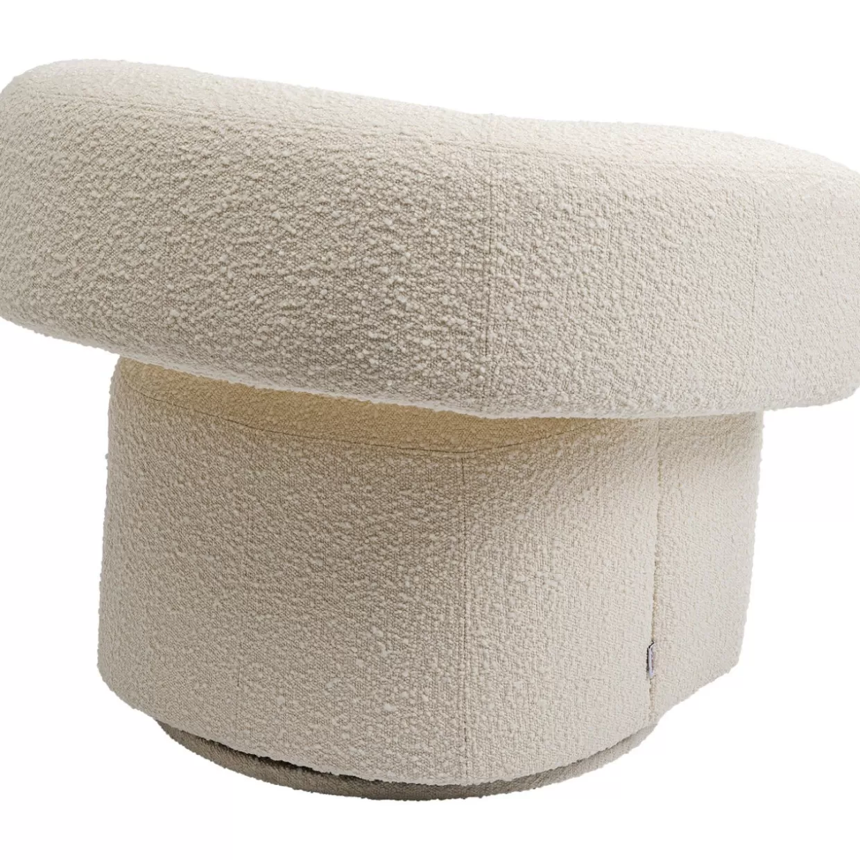 Poltrona Girevole Maye Crema - Design Contemporaneo e Confortevole by KARE 

（：，