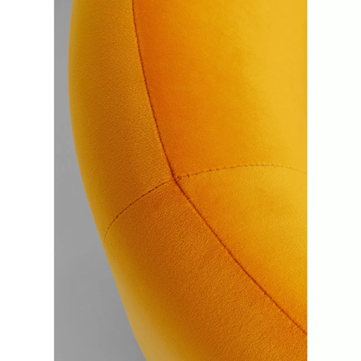 KARE Design Poltrona Girevole Orion - Comodo Soggiorno in Stile Moderno, Giallo Brillante