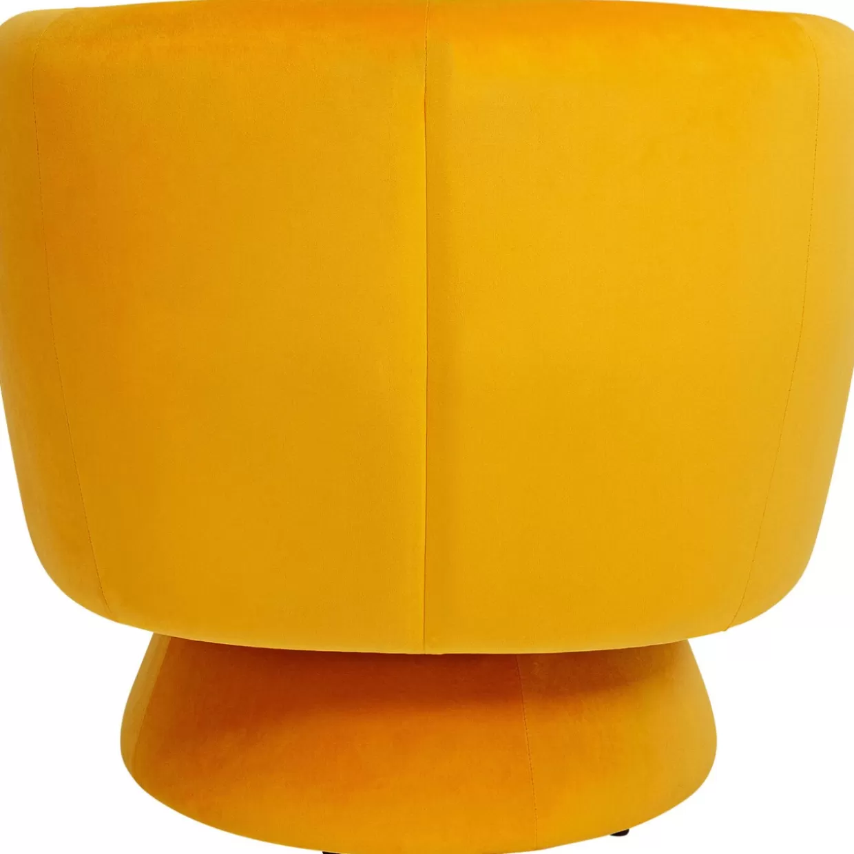 KARE Design Poltrona Girevole Orion - Comodo Soggiorno in Stile Moderno, Giallo Brillante