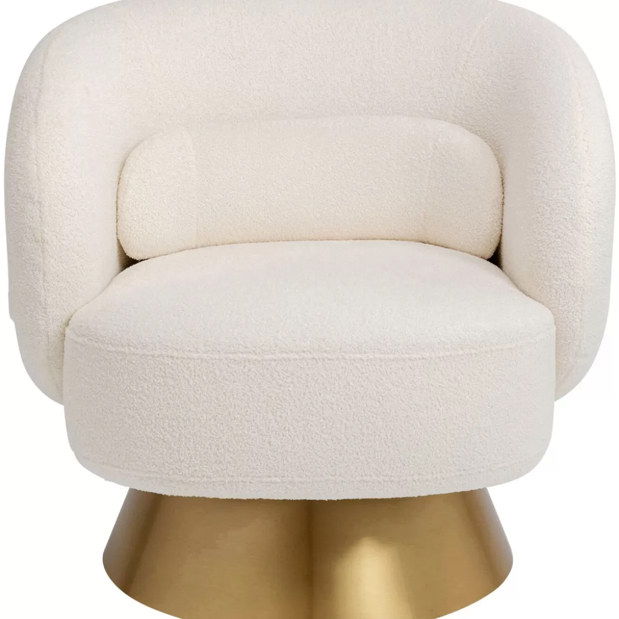 Sgabello Girevole Orion - Design Avanguardista con Schienale Ergonomico, Colore Bianco Avorio | Collezione Esclusiva KARE
