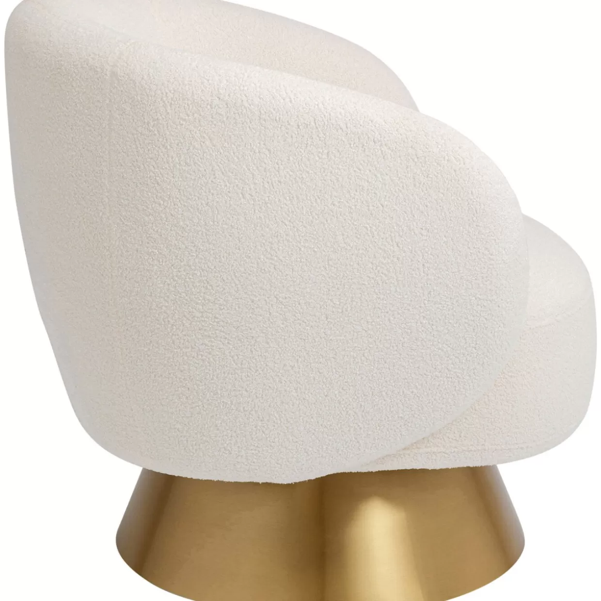 Sgabello Girevole Orion - Design Avanguardista con Schienale Ergonomico, Colore Bianco Avorio | Collezione Esclusiva KARE
