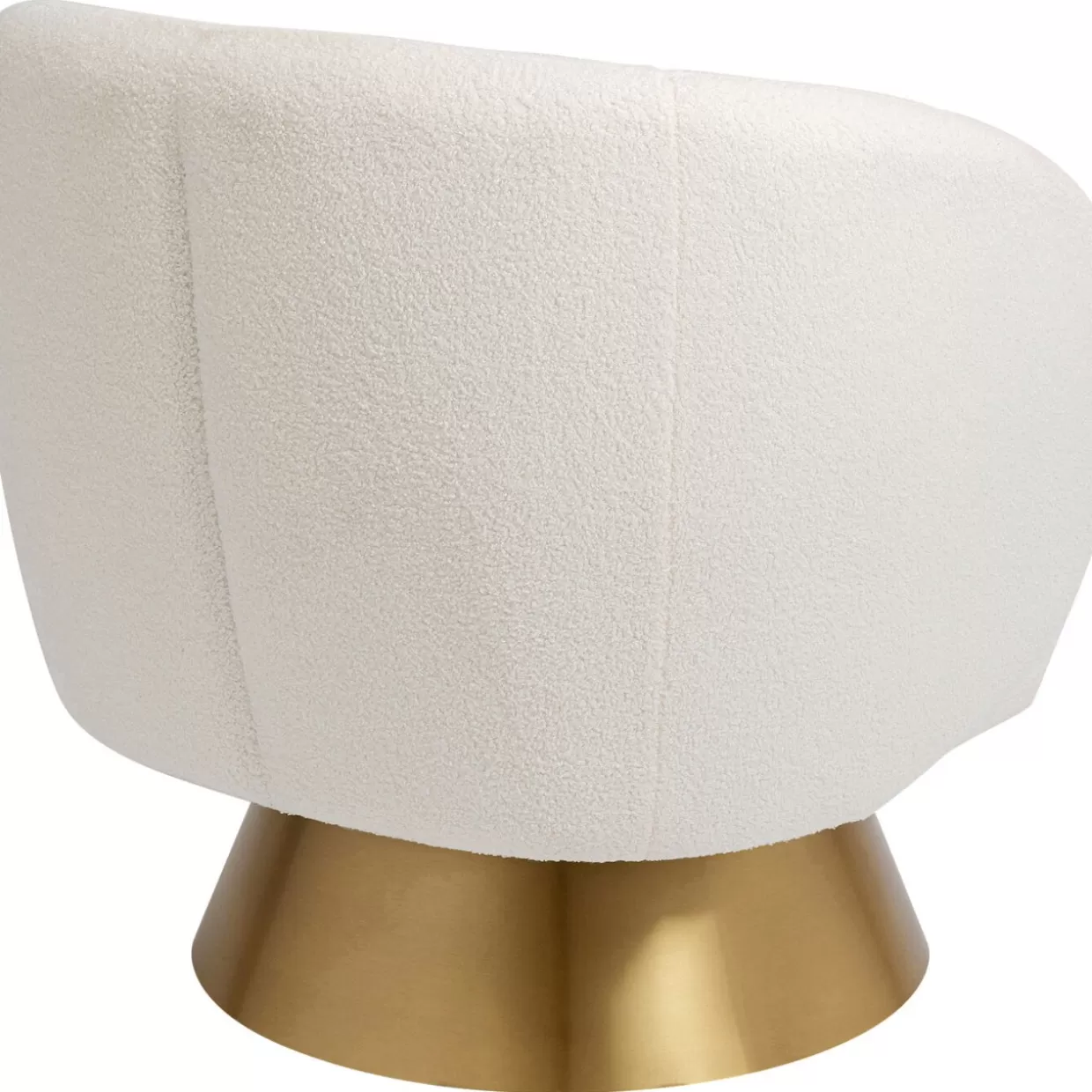 Sgabello Girevole Orion - Design Avanguardista con Schienale Ergonomico, Colore Bianco Avorio | Collezione Esclusiva KARE