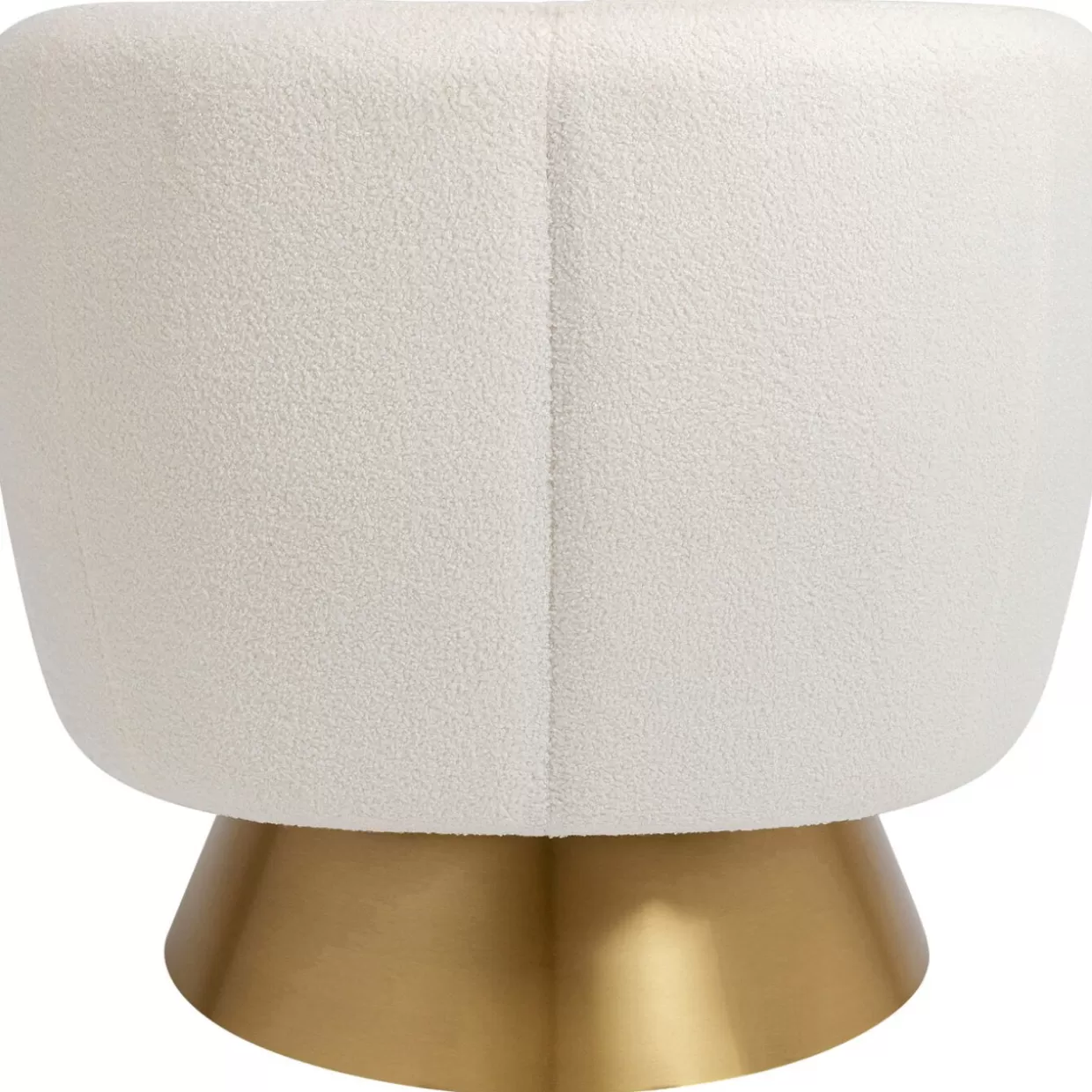 Sgabello Girevole Orion - Design Avanguardista con Schienale Ergonomico, Colore Bianco Avorio | Collezione Esclusiva KARE