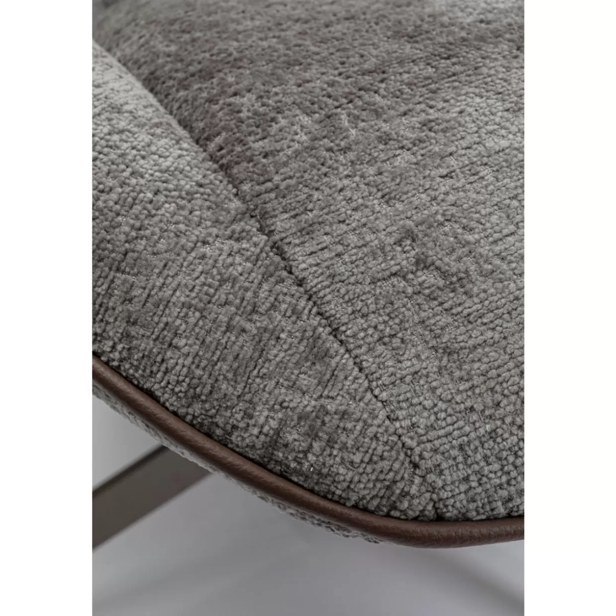KARE Design Poltrona Girevole Elegante - Stile Ufficio Ovale con Rivestimento in Pelle