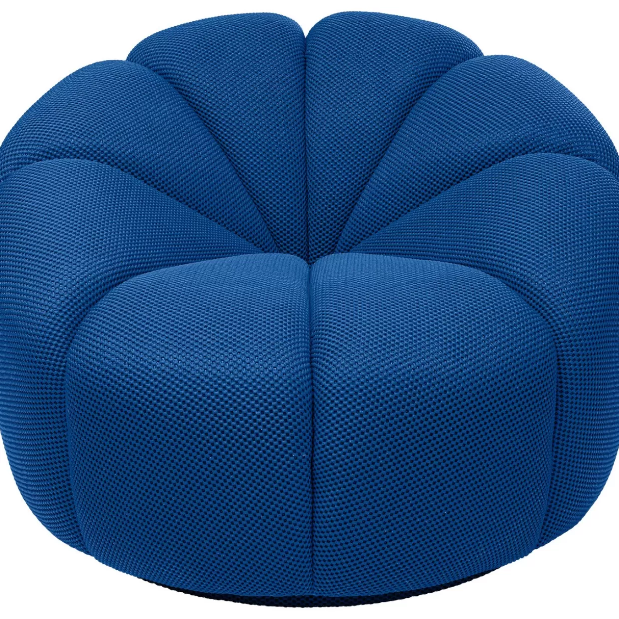 Poltrona Girevole Peppo Lounge - Design Moderno con Rivestimento in Tessuto Comodo, Tonalità Blu Accattivante