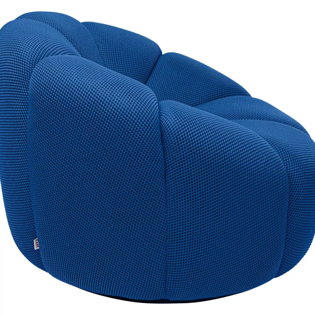 Poltrona Girevole Peppo Lounge - Design Moderno con Rivestimento in Tessuto Comodo, Tonalità Blu Accattivante