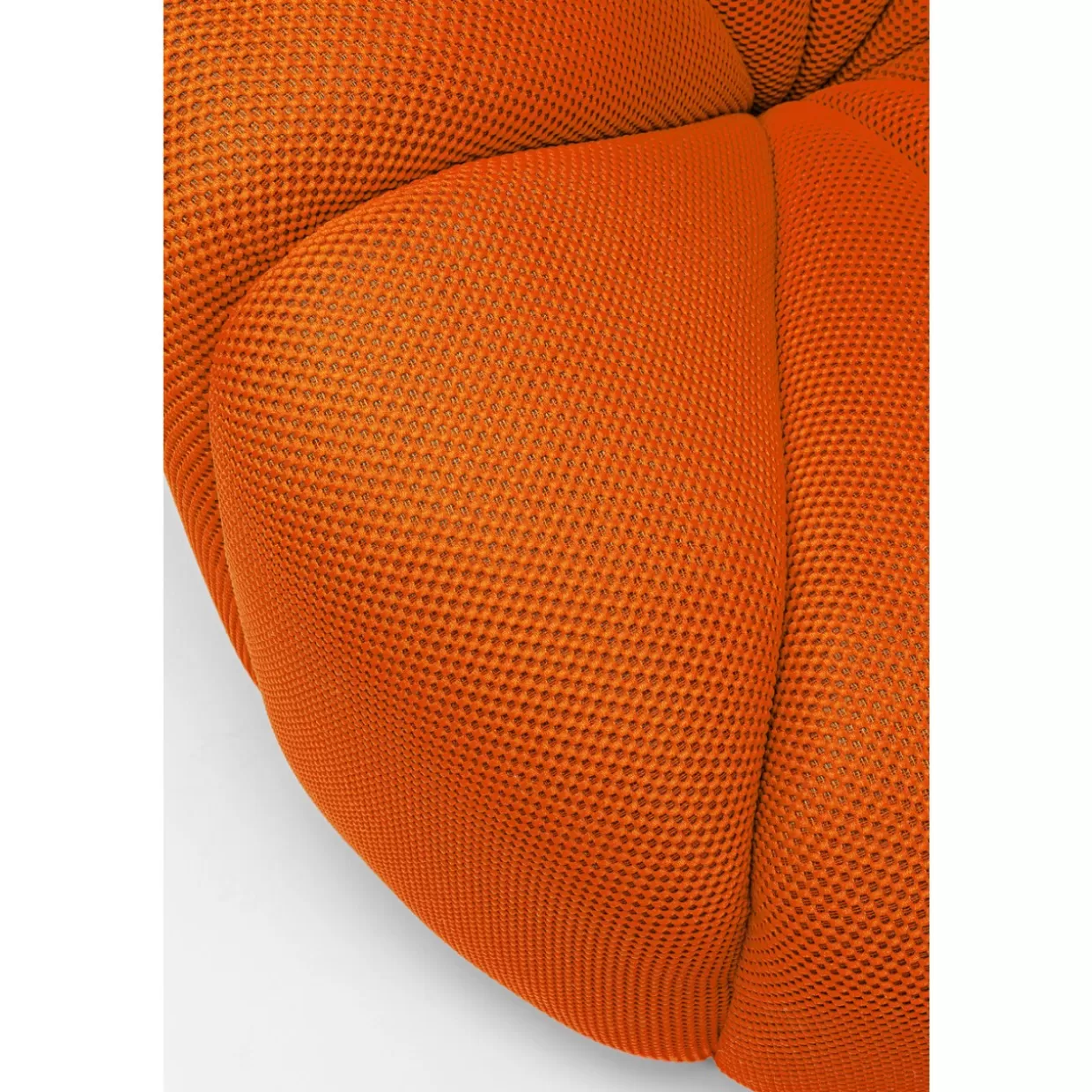 KARE Design Poltrona Girevole Moderna Peppo Lounge - Rivestimento Confortevole in Tonalità Arancione Accogliente