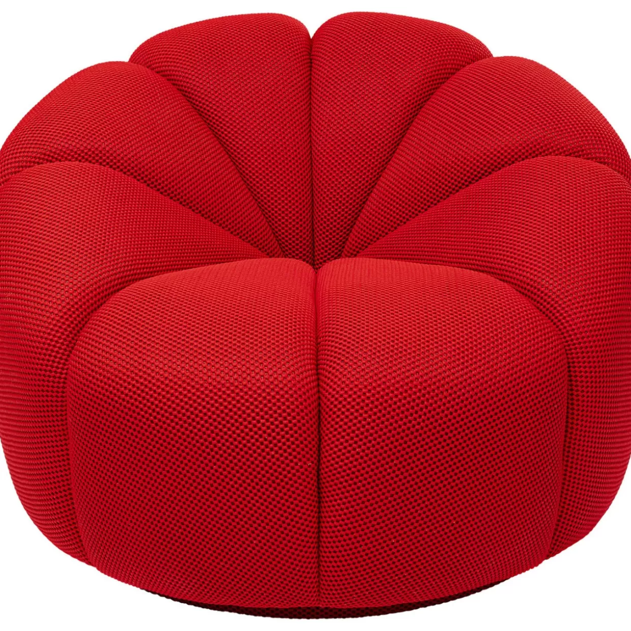 KARE Design | Poltrona Girevole Moderna Peppo Lounge - Rosso Fuoco, Confortevole ed Elegante