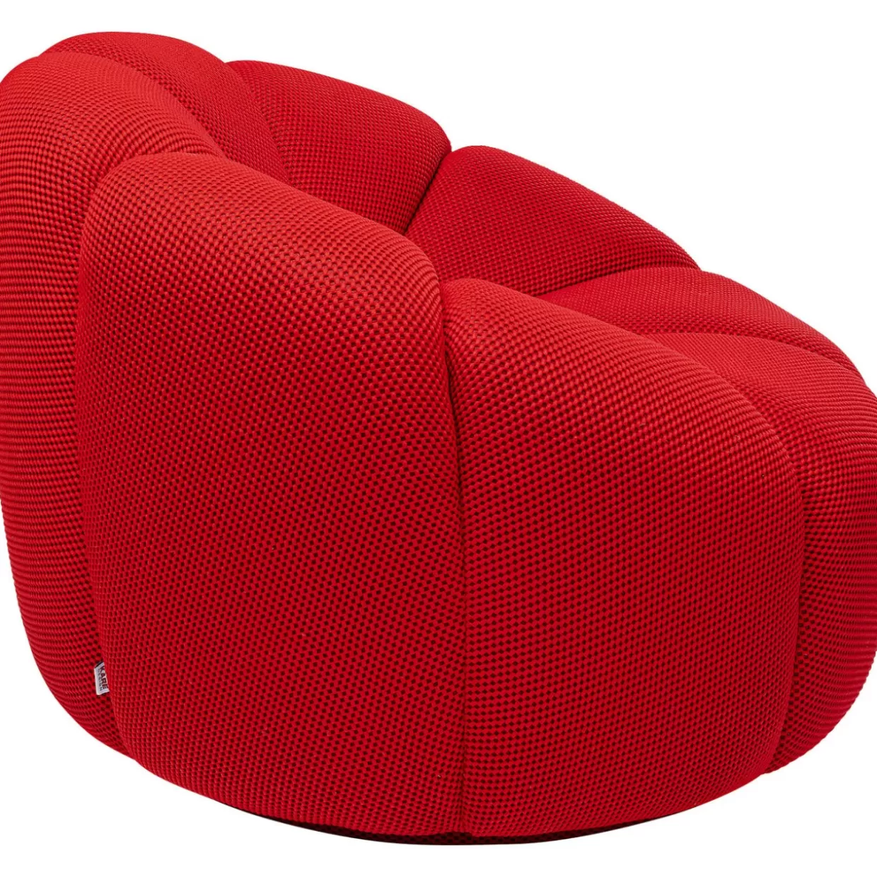 KARE Design | Poltrona Girevole Moderna Peppo Lounge - Rosso Fuoco, Confortevole ed Elegante