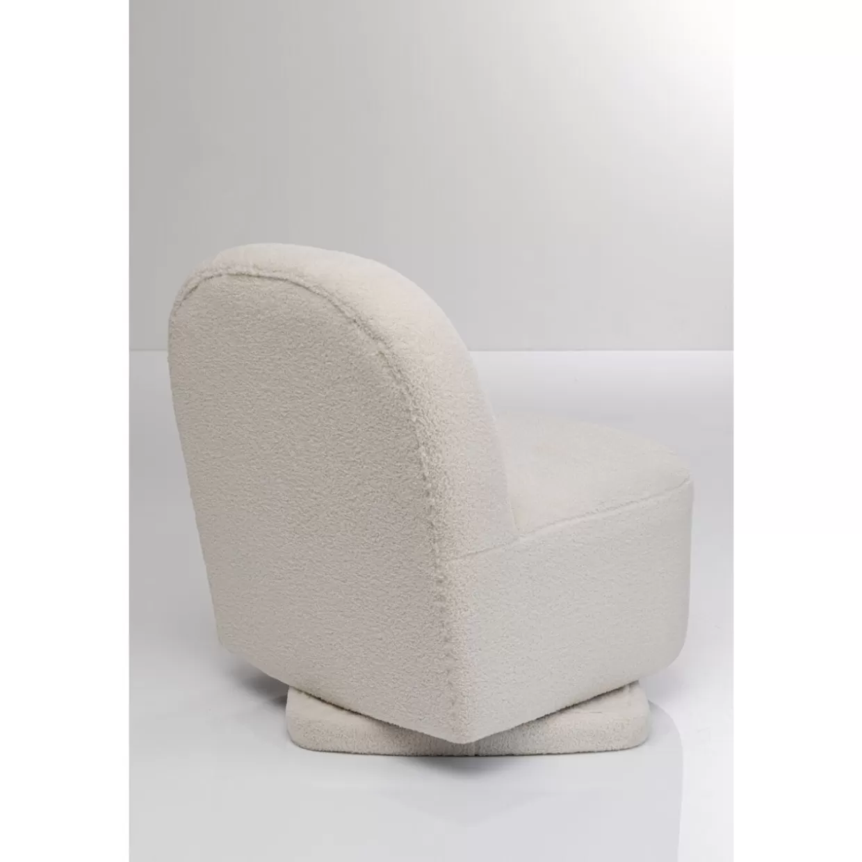 KARE Design - Poltrona Elegante con Rivestimento in Crema | Modello Ted Girevole per Soggiorno Moderno