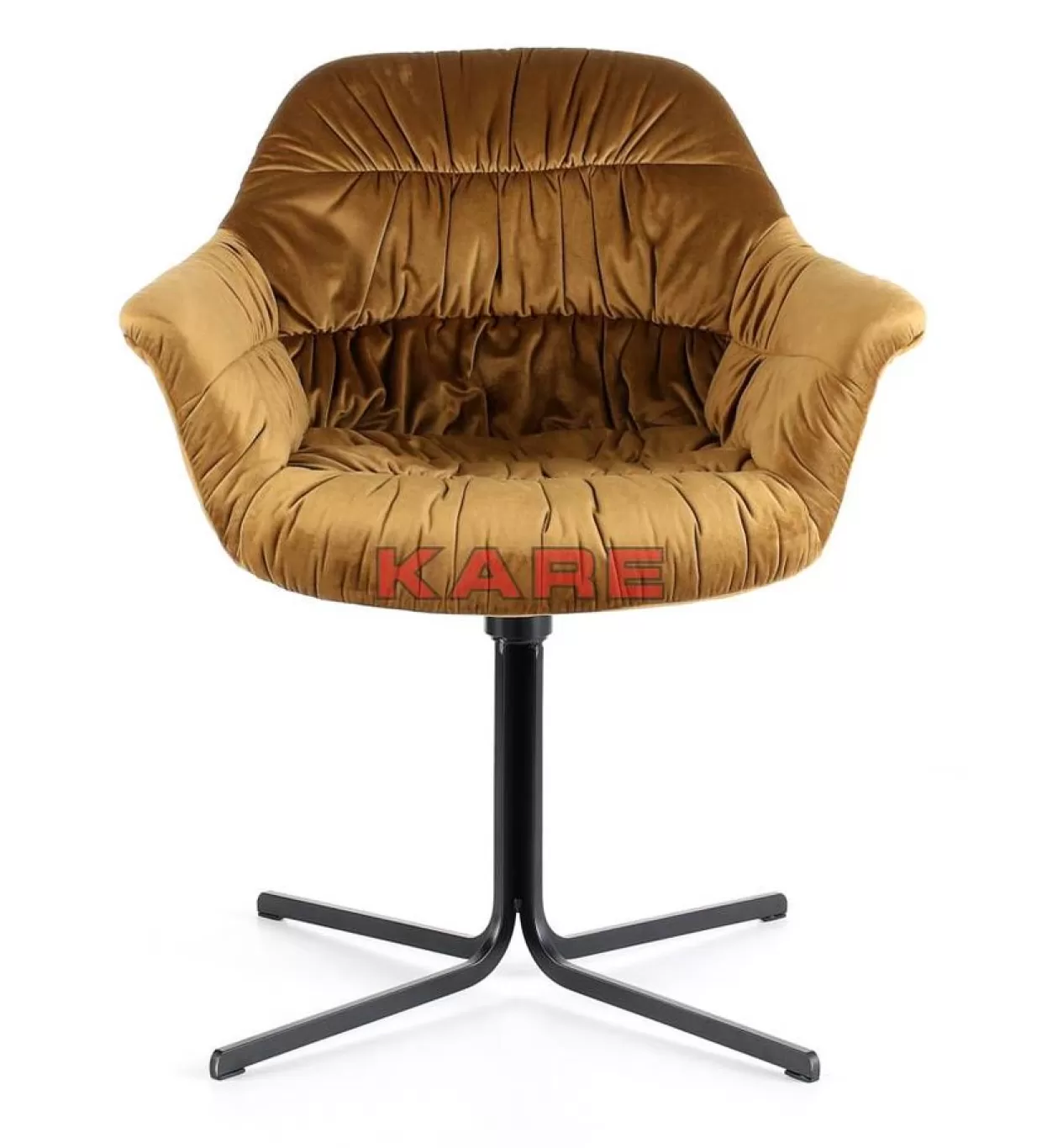 Sedia Girevole Colmar in Tonalità Giallo - Design Accattivante KARE per Arredi Contemporanei