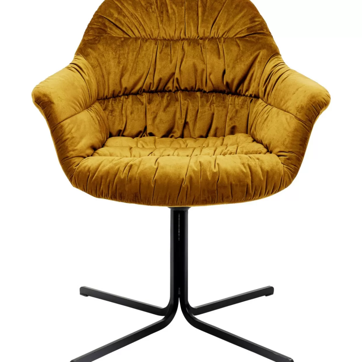 Sedia Girevole Colmar in Tonalità Giallo - Design Accattivante KARE per Arredi Contemporanei