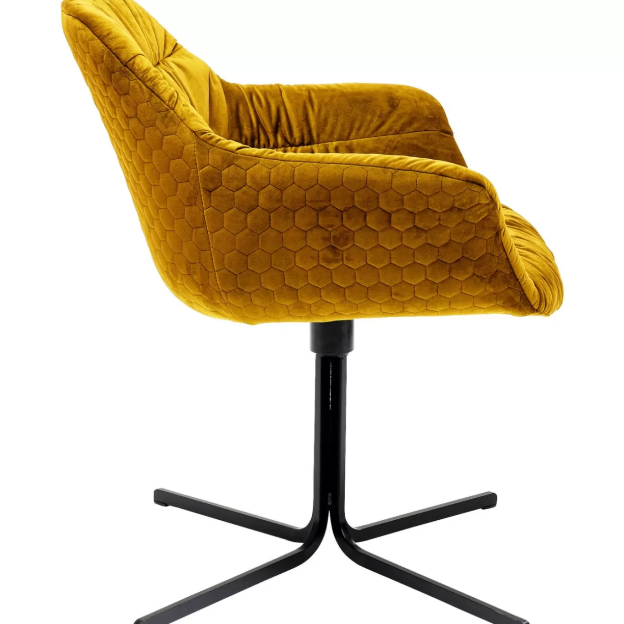 Sedia Girevole Colmar in Tonalità Giallo - Design Accattivante KARE per Arredi Contemporanei