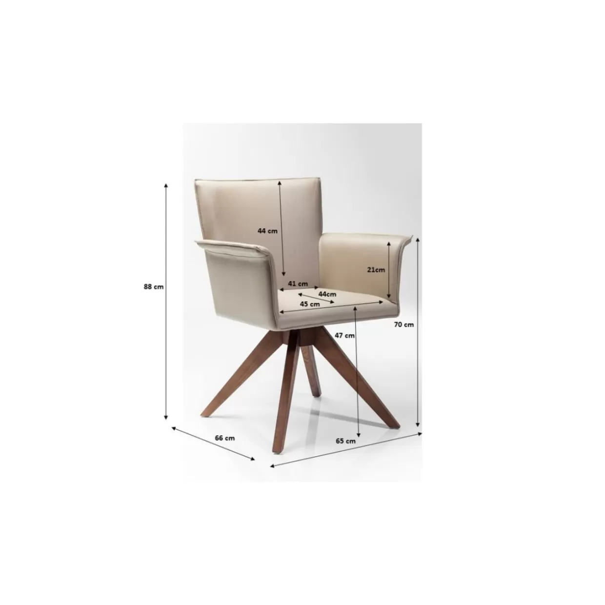 KARE Design - Sedia Girevole Foxy | Stile Iconico con Ergonomia Avanzata