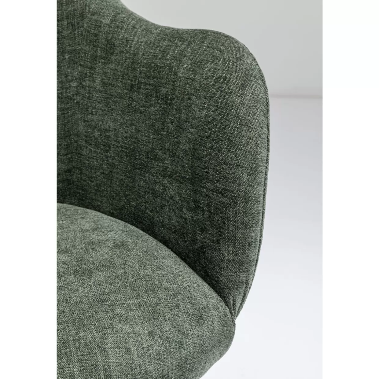 Sedia Girevole Lady Loco Coco in Tonalità Verde Chic - Design Originale KARE 

（、