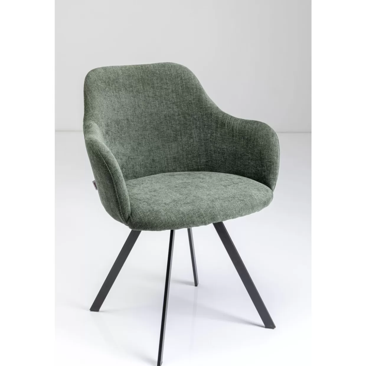 Sedia Girevole Lady Loco Coco in Tonalità Verde Chic - Design Originale KARE 

（、