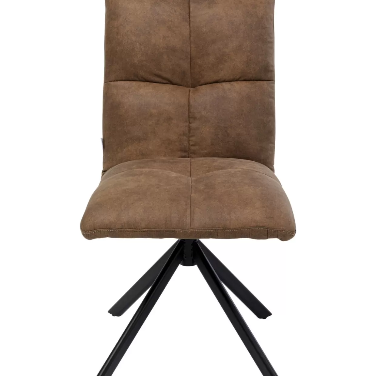 KARE Design - Sedia Girevole Toronto in Pelle Marrone, Design Moderno e Confortevole per la tua Casa