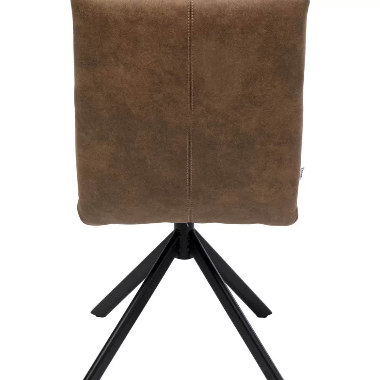 KARE Design - Sedia Girevole Toronto in Pelle Marrone, Design Moderno e Confortevole per la tua Casa