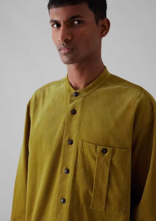Maglia Grandad Confortevole in Tessuto Sostenibile - Spalle Morbide Cadenti con Design Classico | Abbigliamento Casual in Cord | Collezione Autunno 2024