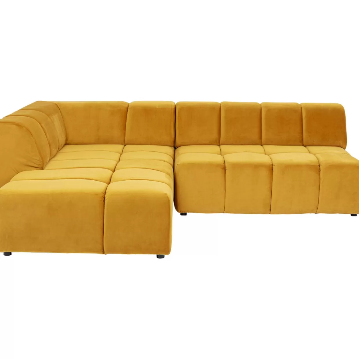 Divano Angolare Belami in Tessuto – Design Modulare con Rivestimento in Tonalità Ambra Calda | Collezione KARE