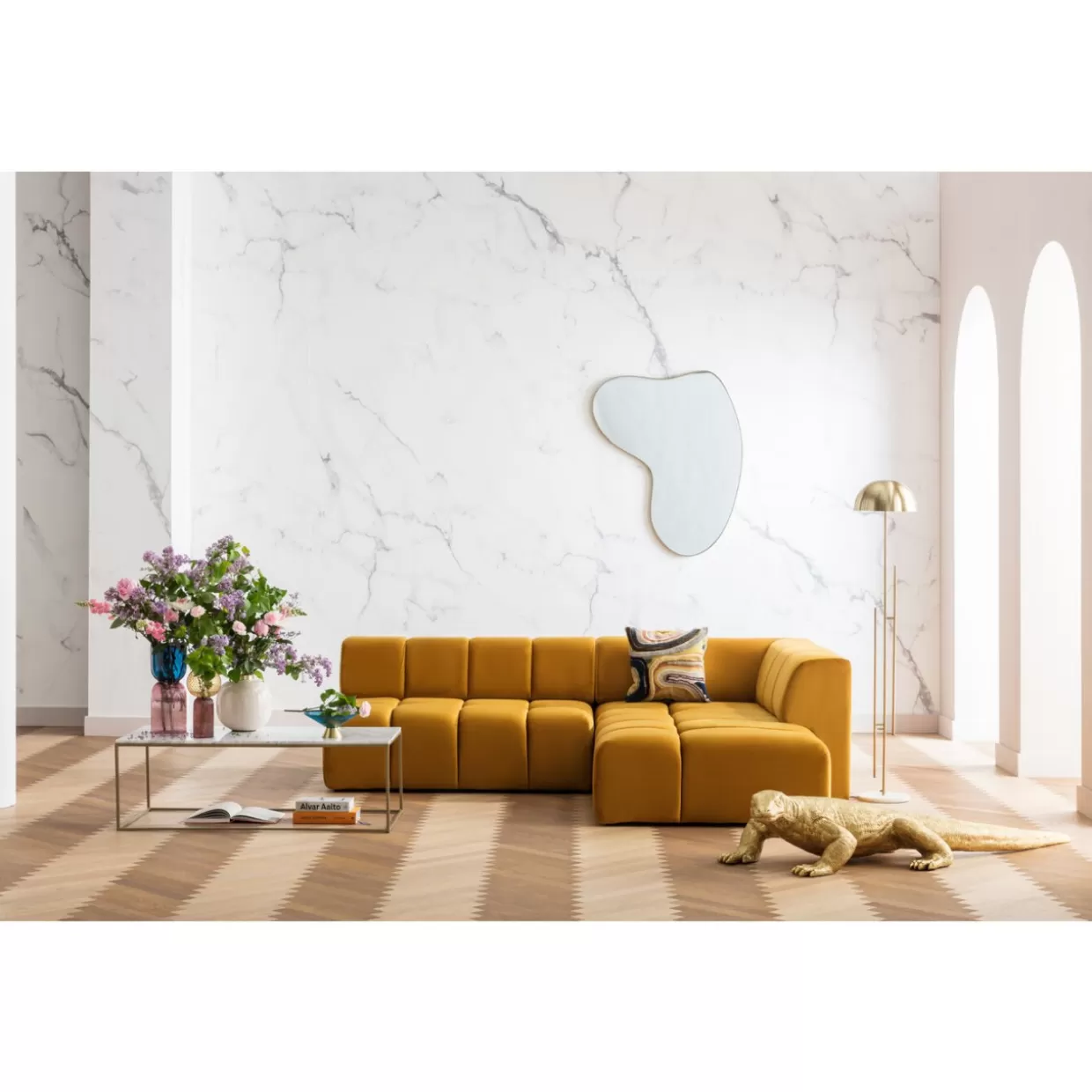 KARE Design: Divano Angolare Belami Amber, Elegante e Moderno per il Tuo Salotto Confortevole