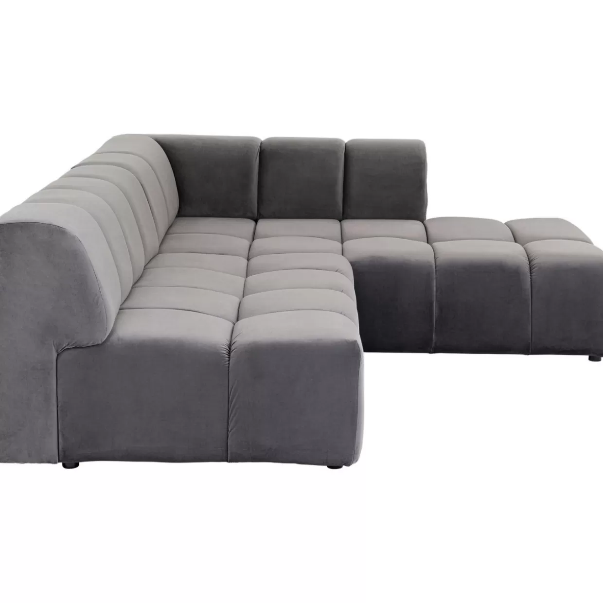 Divano Angolare Belami in Grigio con Bracciolo Destro - KARE Design per Soggiorni Moderni e Confortevoli