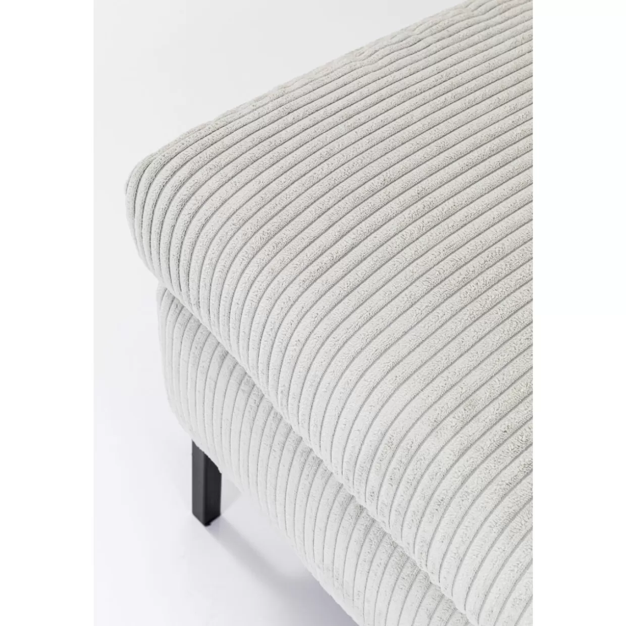 Divano Angolare Moderno Gianni in Tessuto Cord Grau - Design Funzionale per Soggiorno Contemporaneo | KARE-Design
